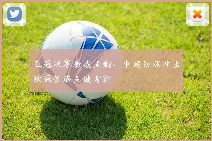 亚冠联赛激战正酣，中超劲旅冲击欧冠梦遇关键考验